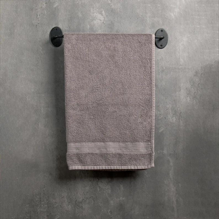 3pc Bathroom Set - Blacksmith Hand Forged - Towel Rail, Ring and Toilet Paper Holder - Wrought Iron - Hammered Oval Finish