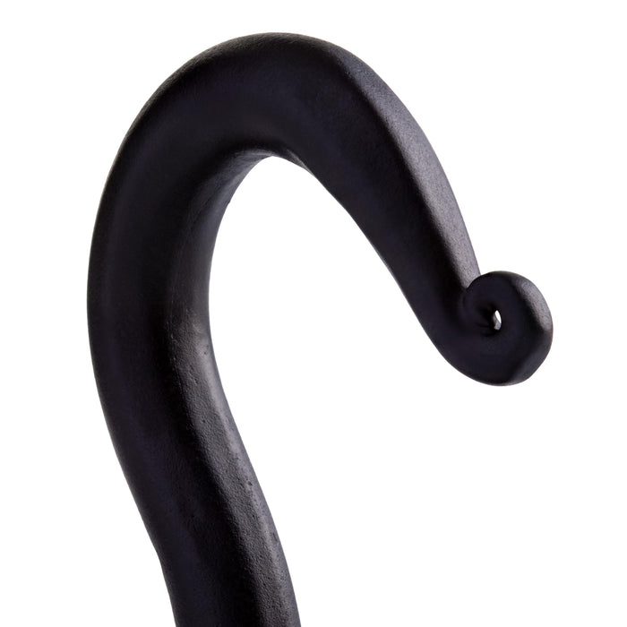 Fayesia Cup/Mug Hook - Handcrafted Wrought Iron Wall Hook for Cups & Mugs - Single Prong Hook with Screw Included (Black)