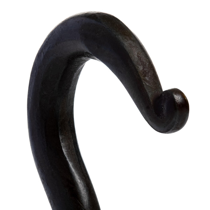Fayesia Cup/Mug Hooks - Handcrafted Wrought Iron Wall Hooks for Cups & Mugs - Set of 5 Single Prong Hooks with Screws Included (Beeswax)